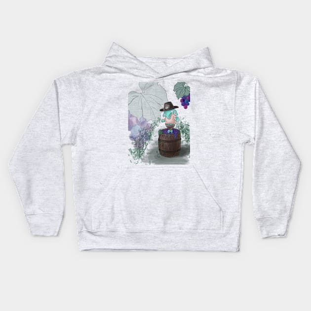 Elephant Tiffan & Vineyard Kids Hoodie by Elephant Tiffan 